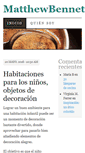 Mobile Screenshot of matthewbennett.es