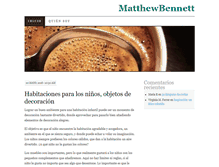 Tablet Screenshot of matthewbennett.es